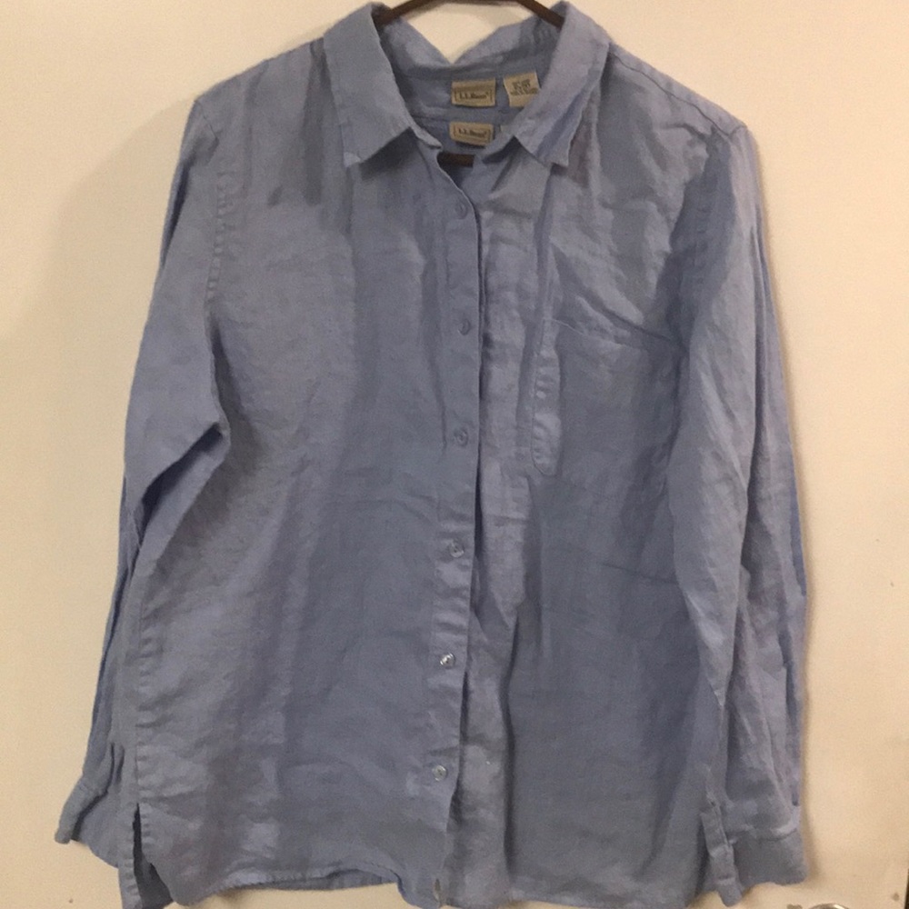 L.L. Bean long sleeve button up shirt